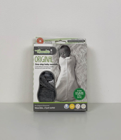 used Woombie Original Swaddle, 5-13 lb, Gray