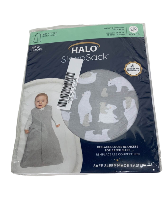 used Halo Cotton Sleepsack, S, Polar Bears