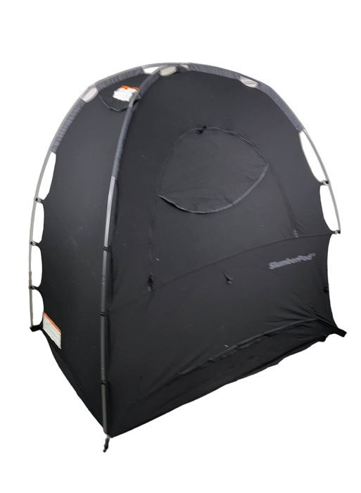 secondhand SlumberPod 3.0 Sleep Canopy, Black with Grey Accents