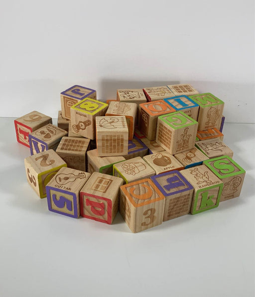 used BUNDLE Wooden Alphabet Blocks