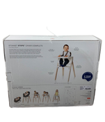 secondhand Stokke Steps High Chair, White Seat Natural Legs