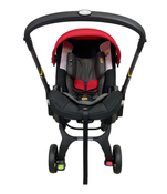 used Doona Infant Car Seat & Stroller Combo, 2023, Flame Red