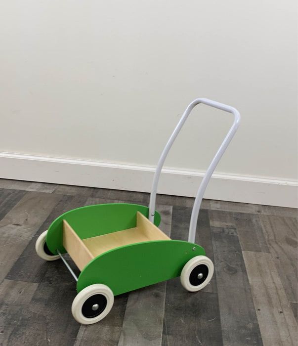 secondhand IKEA MULA Toddler Walker Wagon, Green