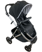 used Mockingbird Single Stroller, 2023, Black, Watercolor Drops, Silver With Black Leather