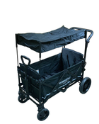 used Wonderfold X2 Push + Pull Double Stroller Wagon, Stealth Black, 2022