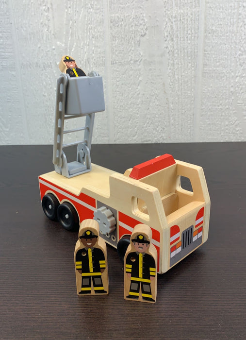 used Melissa & Doug Wooden Fire Truck