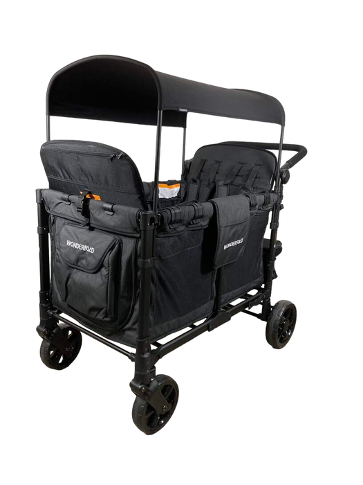 secondhand Wonderfold W4 Elite Stroller Wagon, 2023, Volcanic Black