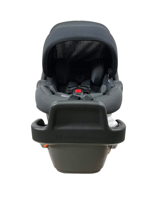 secondhand UPPAbaby MESA MAX Infant Car Seat and Base, Jake Charcoal, 2022