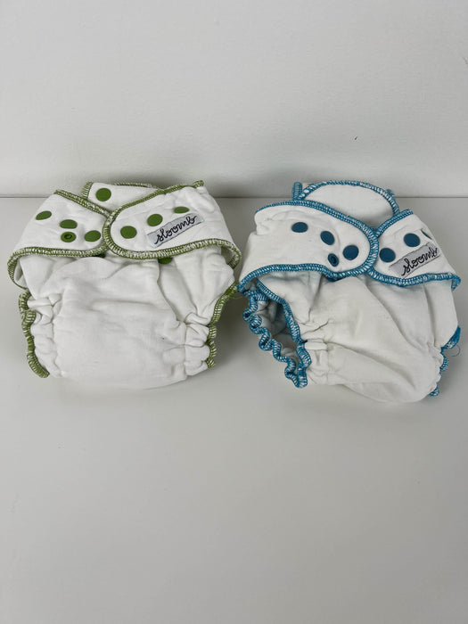 secondhand BUNDLE Sloomb Overnight Bamboo Fleece Fitted Diapers