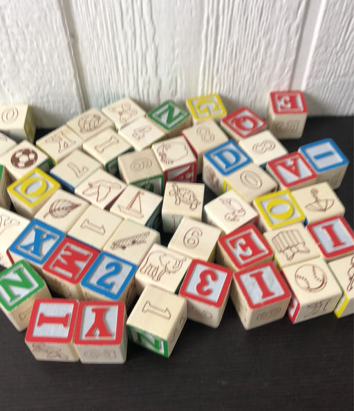 used Melissa & Doug Wooden ABC-123 Blocks