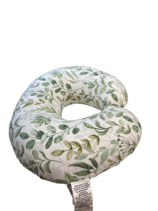 secondhand Boppy Original Nursing and Infant Support Pillow Slipcover, Green Foliage