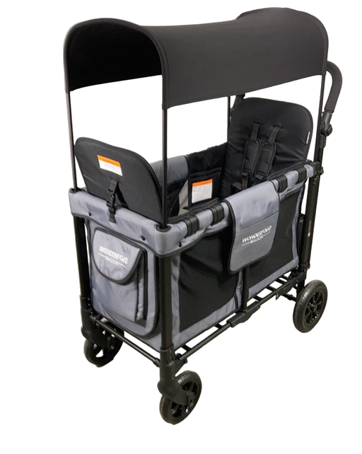 used Wonderfold W2 Original Multifunctional Double Stroller Wagon, 2022, Grey