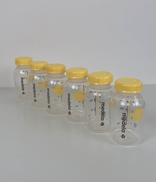 secondhand Medela Breast Milk Collection and Storage Bottles with Solid Lids - 6pk/5oz