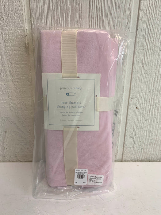 used Pottery Barn Kids Luxe Chamois Changing Pad Cover, Pink