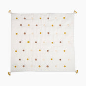 used Crane Baby Quilted Blanket, Kendi Pom Pom White