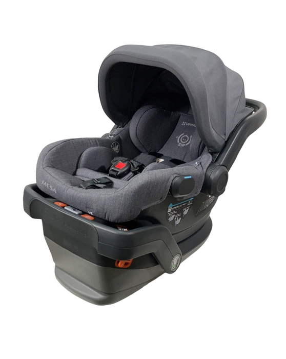 used UPPAbaby MESA V2 Infant Car Seat, Charcoal Melange Merino Wool), 2023