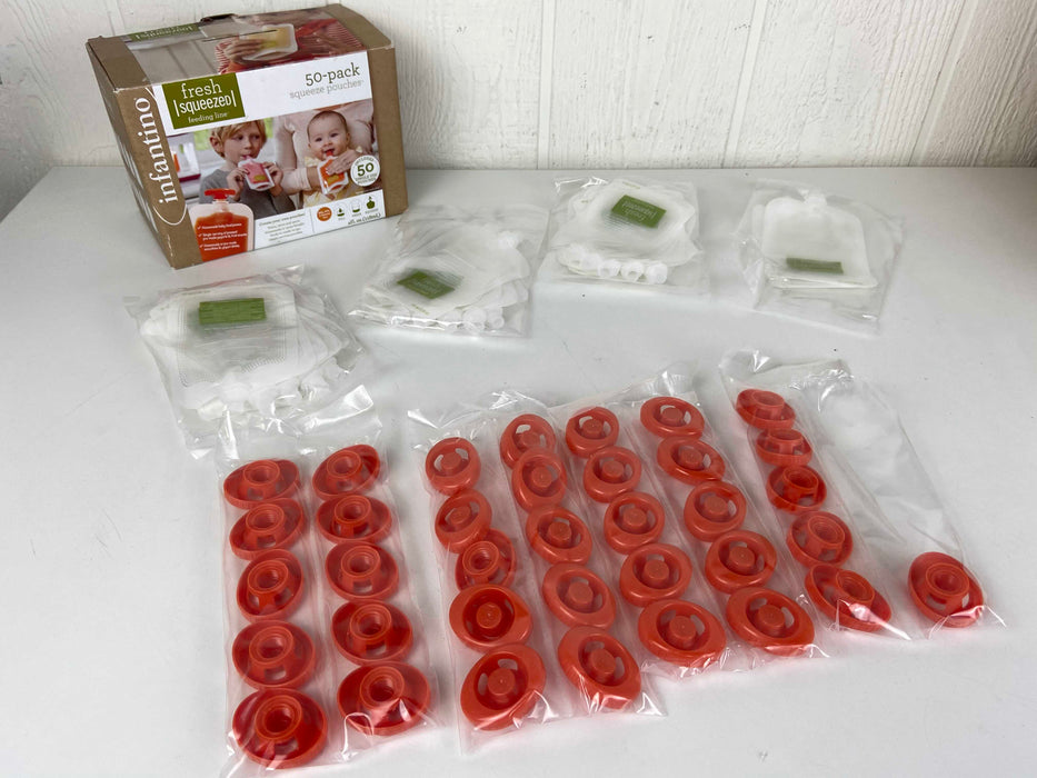 used Infantino Squeeze Station Packets