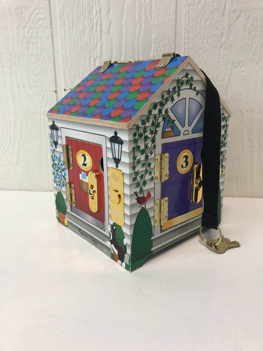 secondhand Melissa & Doug Take-Along Wooden Doorbell Dollhouse