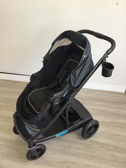 secondhand Graco Uno2Duo Travel System, Black