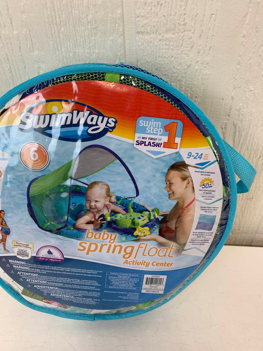 secondhand SwimWays Baby Spring Float with Sun Canopy