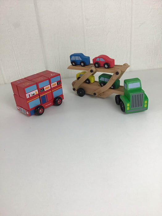 used BUNDLE Melissa & Doug Wooden Toys