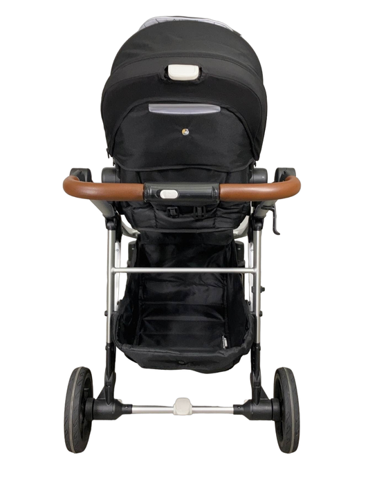 Mockingbird Single to Double Stroller, 2022, Silver with Penny Leather, Windowpane, Black