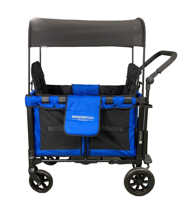 secondhand Wonderfold W2 Original Multifunctional Double Stroller Wagon, 2021, Blue