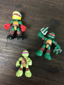 secondhand Fisher Price Imaginext Teenage Mutant Ninja Turtles Playset and Car