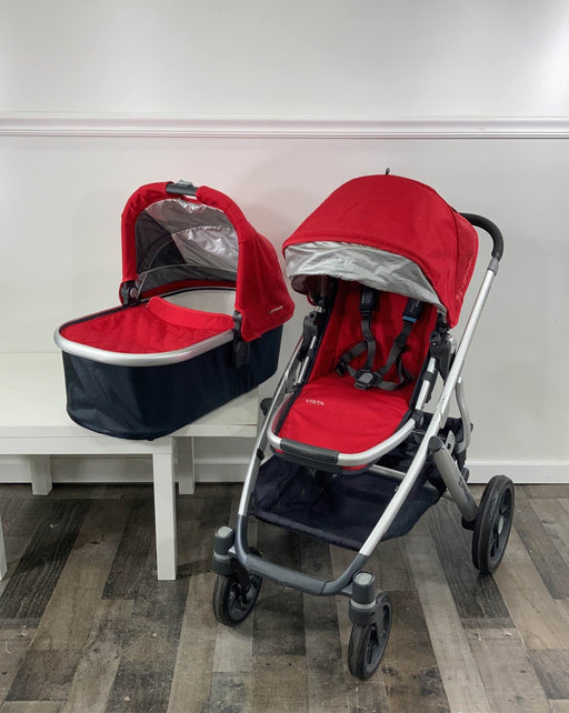 used UPPAbaby VISTA Stroller, Denny (Red Melange), 2014