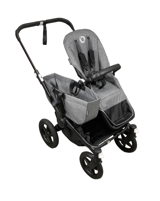 secondhand Bugaboo Donkey 5 Stroller Mono, 2021, Grey Melange, Black