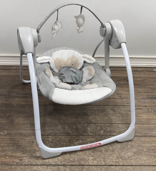 used Ingenuity Comfort To Go Portable Swing, Cuddle Lamb