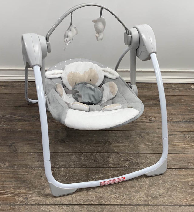 used Ingenuity Comfort To Go Portable Swing, Cuddle Lamb