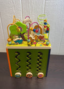 used B. toys Zany Zoo Wooden Activity Cube