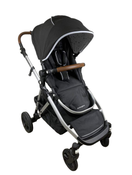 used Mockingbird Single to Double Stroller, 2022, Silver with Penny Leather, Watercolor Drops, Black