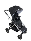 used Mockingbird Single to Double Stroller, 2022, Silver with Black Leather, Windowpane, Black