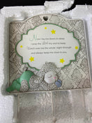 secondhand Tender Embrace Baby Plaque with 3 Wall Hooks