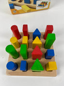 secondhand Plan Toys Geometric Peg Board