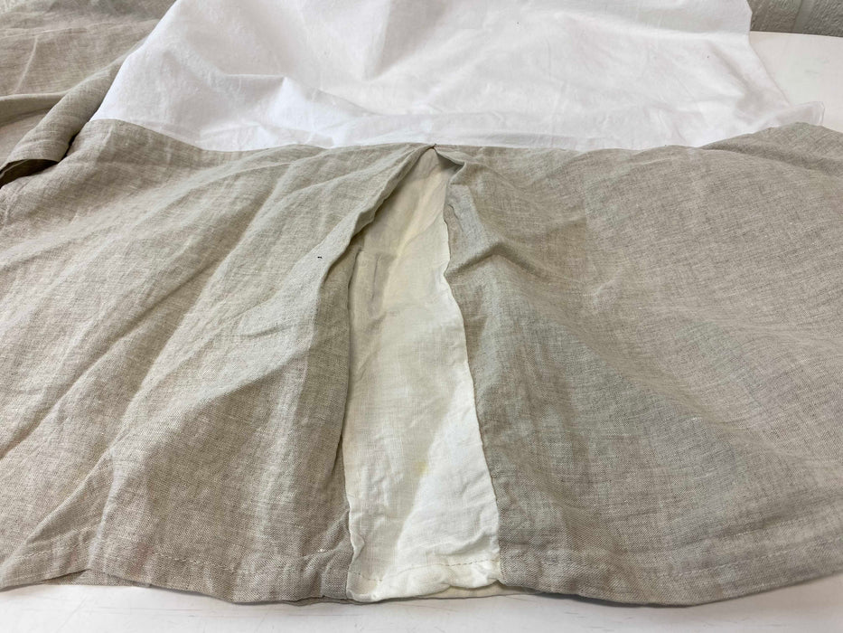 used Restoration Hardware Baby & Child Washed Organic Linen Crib Sheet