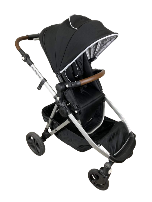 used Mockingbird Single to Double Stroller, 2023, Silver with Penny Leather, Windowpane, Black