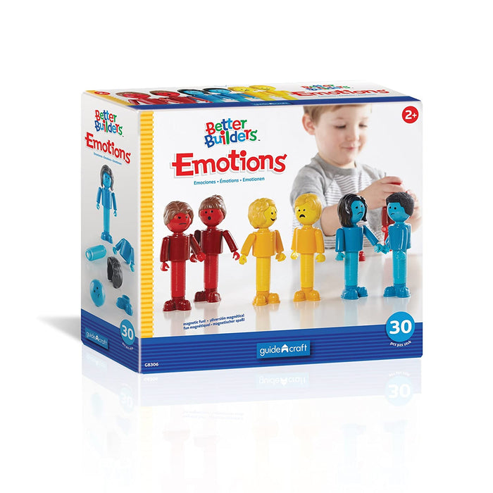 Guidecraft Better Builders Emotions Magnetic 30-piece Set