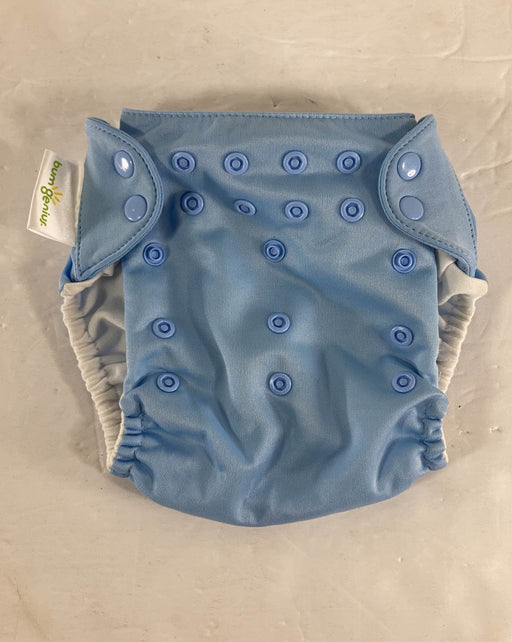 secondhand BumGenius Elemental All-In-One Cloth Diapers, - powder blue