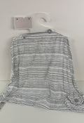 used Boppy Nursing Cover, Gray Watercolor Stripes