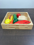 used Melissa & Doug Cutting Food- Wooden Play Food