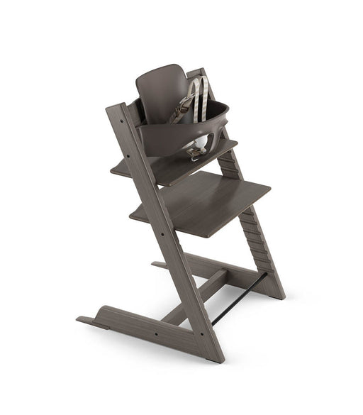 used Stokke Tripp Trapp High Chair With Baby Set, Hazy Grey