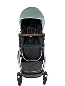 secondhand Mockingbird Single to Double Stroller, 2023, Silver with Penny Leather, Watercolor Drops, Sage