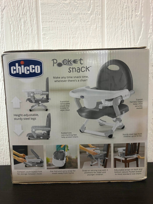 secondhand Chicco Pocket Snack Booster Seat, Gray