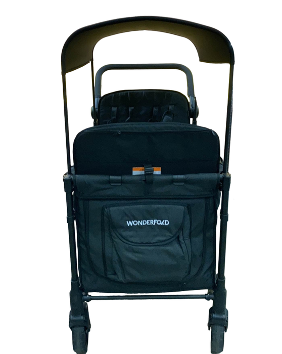 secondhand Wonderfold W4 Elite Stroller Wagon, 2023, Volcanic Black