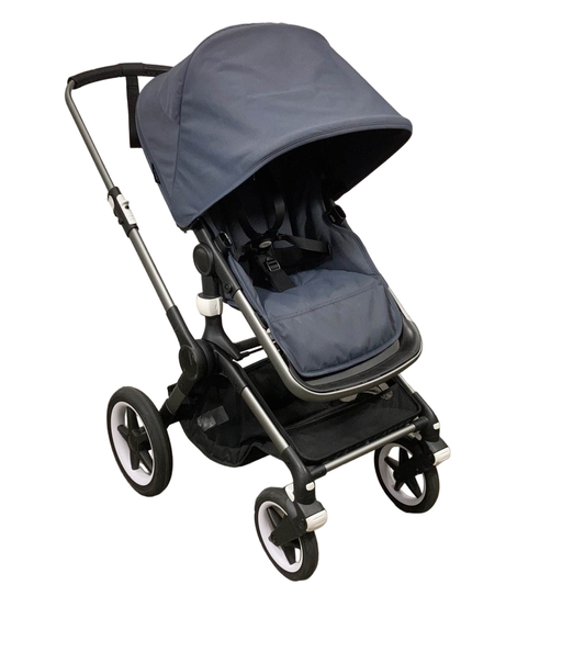 secondhand Bugaboo Fox 3 Stroller, 2021, Graphite, Stormy Blue