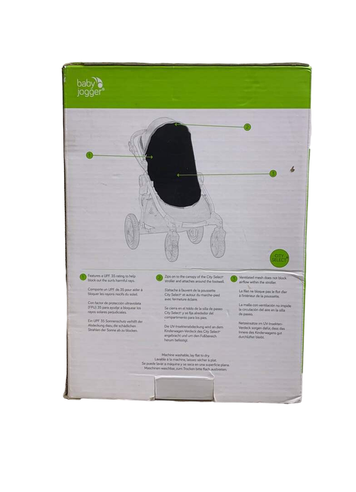 secondhand Baby Jogger City Select UV Bug Canopy