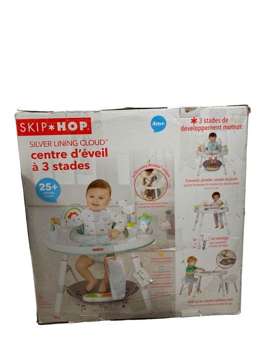 used Skip Hop Silver Lining Cloud Baby's View Activity Center HIDDEN PHOTOS